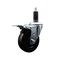 Service Caster 4'' Hard Rubber Swivel 1-1/8'' Expanding Stem Caster Total Lock Brake SCC-EXTTL20S414-HRS-118 - alternate 1